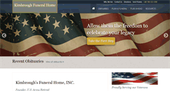 Desktop Screenshot of kimbroughfuneralhome.com